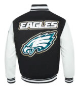 Philadelphia Eagles Varsity Wool Leather Jacket - Image 2