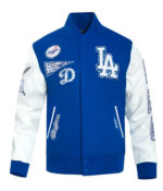 LA Dodgers Animal Print Varsity Jacket