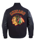 Chicago Blackhawks Animal Print Varsity Jacket - Image 2