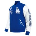 LA Dodgers Animal Print Varsity Jacket - Image 3
