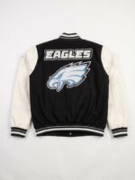 Philadelphia Eagles Prep Varsity Wool Leather Jacket