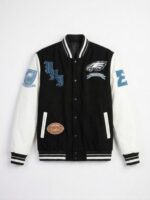 Philadelphia Eagles Varsity Wool Leather Jacket