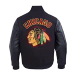 Chicago Blackhawks Animal Print Varsity Jacket - Image 2