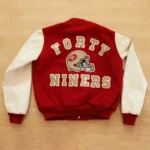 San Francisco 49ers Varsity Leather Jacket - Image 2