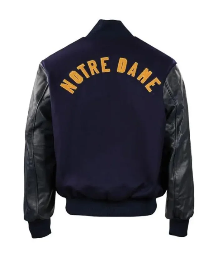 Notre Dame Rudy Irish Wool Leather Jacket - Image 3