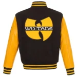 Letterman WuTang Black Yellow Classic Varsity Jacket - Image 2