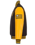 Letterman WuTang Black Yellow Classic Varsity Jacket - Image 3
