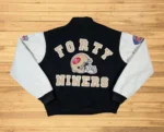 San Francisco 49ers Varsity Leather Jacket - Image 5
