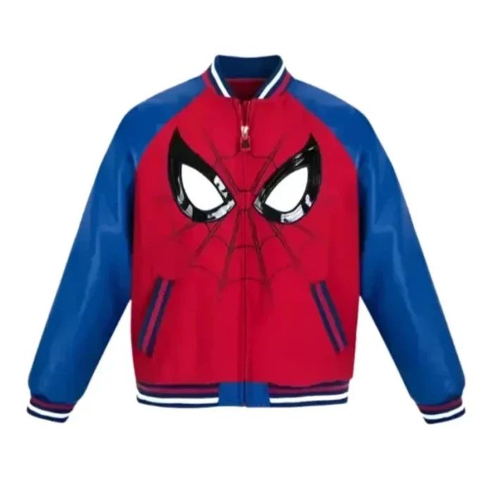 90_s_Spider_Man_Red_and_Blue_Varsity_Jacket 90_s_Spider_Man_Red_and_Blue_Varsity_Jacket