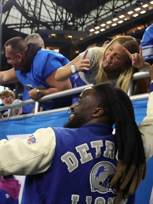 Bears-Lions-Thanksgiving-Day-Game-Halftime-Performance-Shaboozey-Detroit-Lions-Jacket