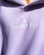 Classic Puff Hoodie In Orchid Front Logo