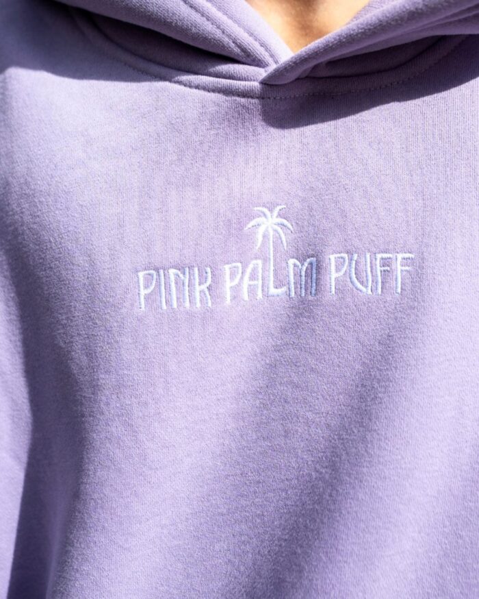 Classic Puff Hoodie In Orchid Front Logo