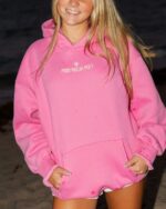 Classic Puff Hoodie In Raspberry