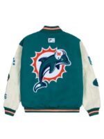 GOLF-WANG-Miami-Dolphins-Letterman-Full-Snap-Varsity-Jacket
