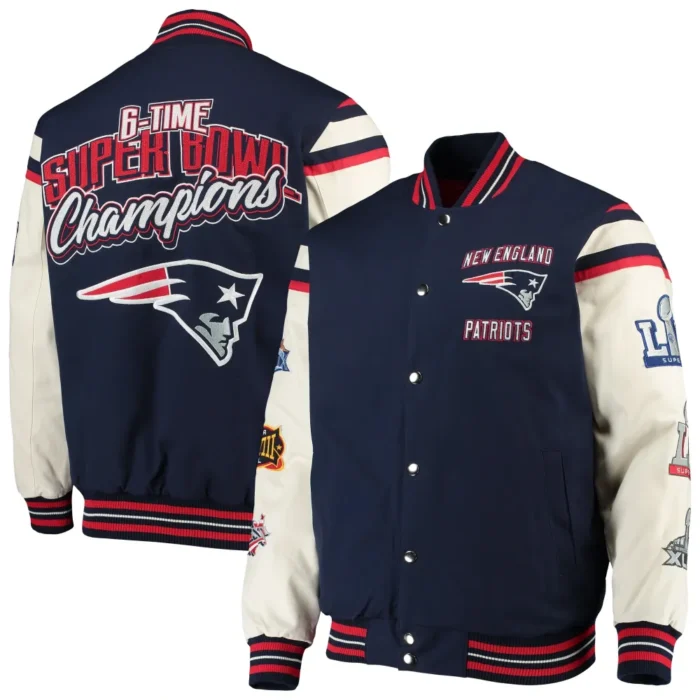 New-England-Patriots-Victory-Formation-Commemorative-Full-Snap-Varsity-Jacket-