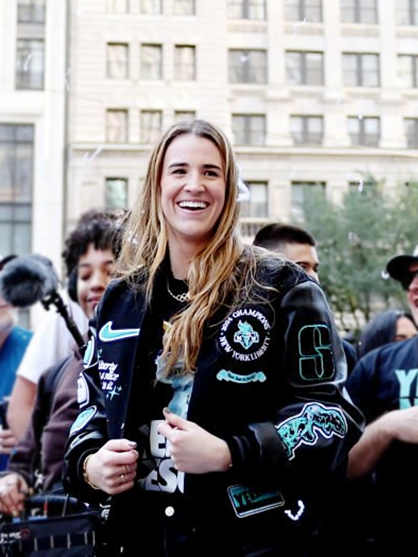 Liberty-Parade-Sabrina-Ionescu-Black-Varsity-Jacket