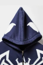 Marvel Symbiote Suit Spider Navy Zip up Hoodie