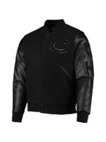 NFL-Chicago-Bears-Black-Varsity-Bomber-Jacket