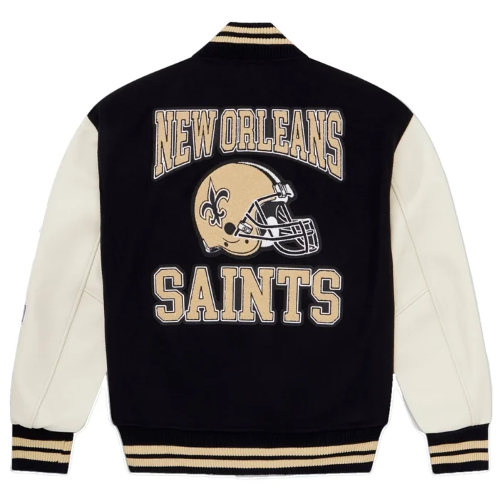 OVO x NFL New Orleans Saints Varsity Jacket Authentic October's Very Own size XL-