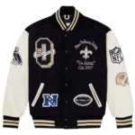 OVO x NFL New Orleans Saints Varsity Jacket Authentic October's Very Own size XL