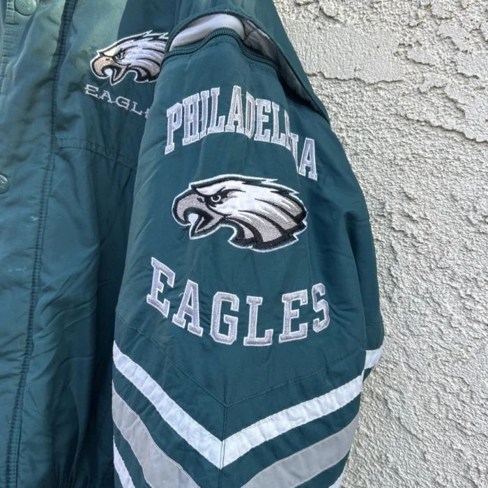 PHILADELPHIA EAGLES PRO LINE Starter VEST & JACKET SLEEVES REMOVABLE--