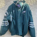 PHILADELPHIA EAGLES PRO LINE Starter VEST & JACKET SLEEVES REMOVABLE SZ LView