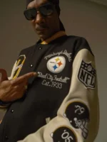Pittsburgh Steelers x  Snoop Dogg OVO Letterman Bomber Jacket