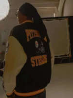 Snoop Dogg Pittsburgh Steelers OVO Varisty Jacket Back