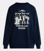 Stranger-Things-Robin-Buckley-Navy-Beam-Me-Up-Sweatshirt