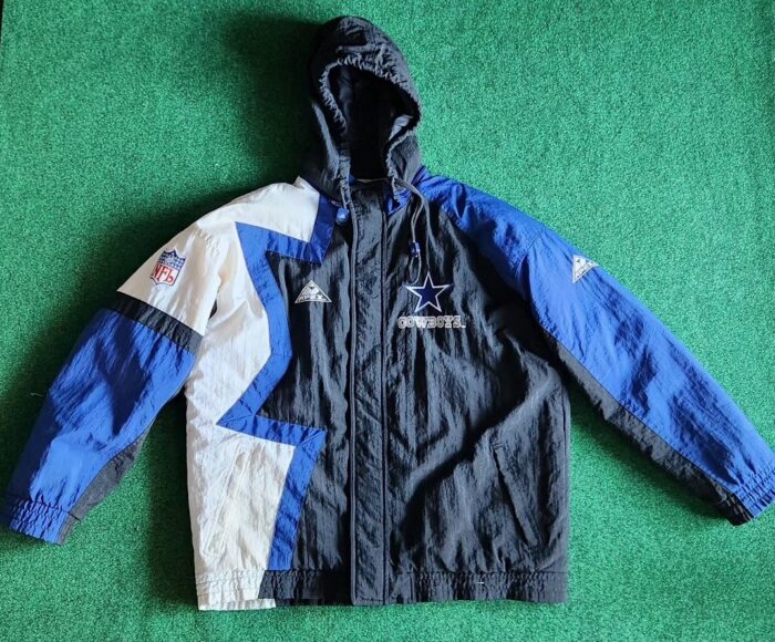 Vintage 1990s Dallas Cowboys Pro Line Apex One Light Lined Jacket Men Size Large