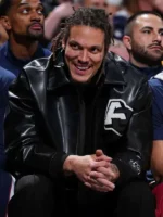 2026-Aaron-Gordon-Black-Leather-Varsity-Jacket