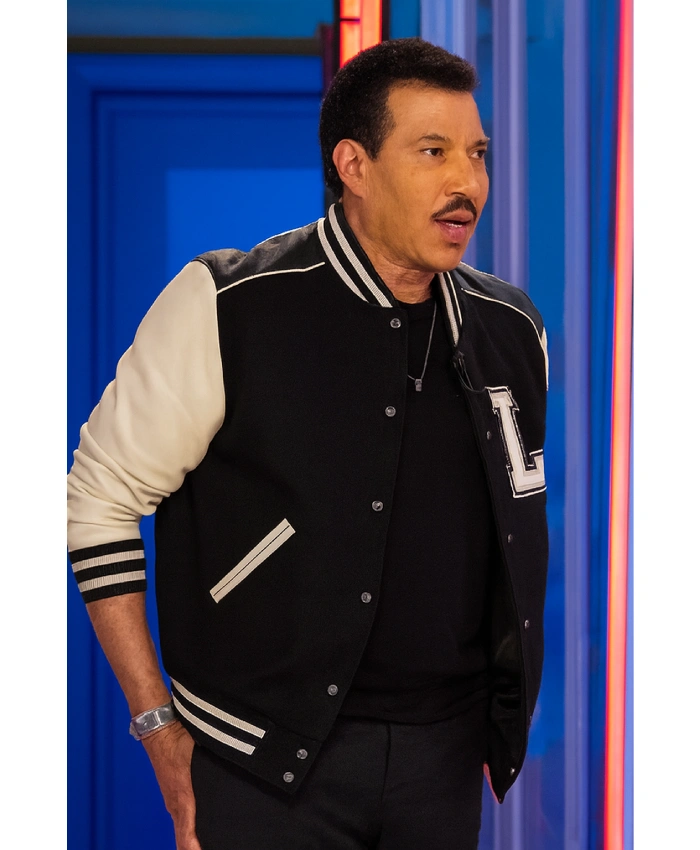 American-Idol-Season-24-Lionel-Richie-Black-and-White-Varsity-Jacket (1)