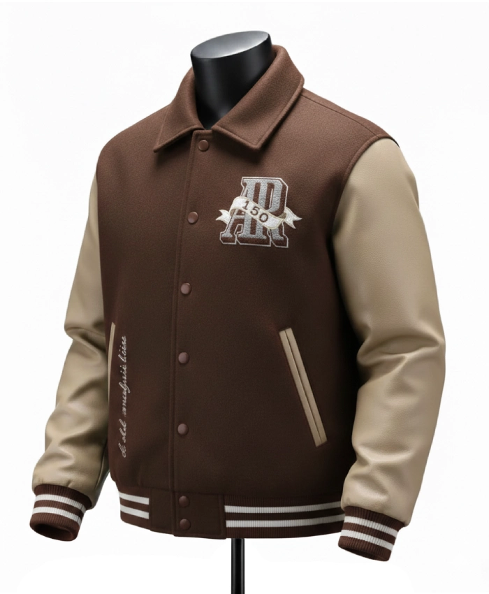Buy-Audemars-Piguet-150th-Anniversary-Brown-Varsity-Jacket-For-Men-and-Women
