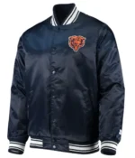 Chicago-Bears-Locker-Room-Bomber-Blue-Satin-Jacket