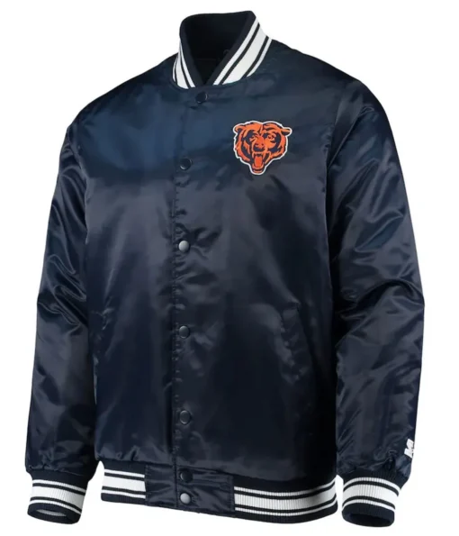 Chicago-Bears-Locker-Room-Bomber-Blue-Satin-Jacket