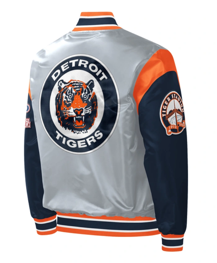 Detroit-Tigers-Starter-Gray-Satin-Jacket
