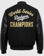 Dodgers-World-Series-2025-Back-To-Back-Black-Letterman-Jacket