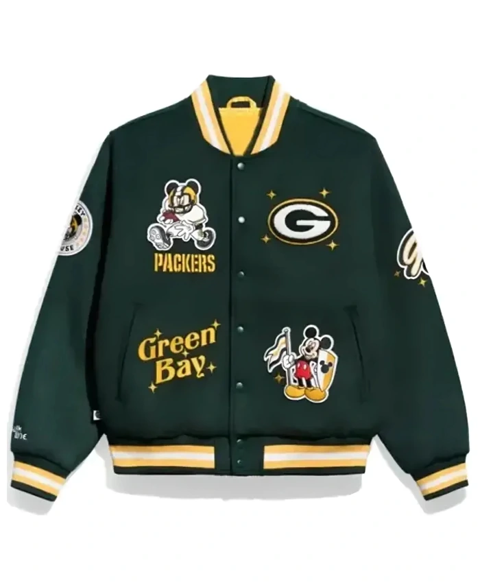 Green-Bay-Packers-x-Mickey-Mouse-Green-Varsity-Jacket-For-Men-and-Women