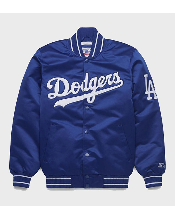 Homage-LA-Dodgers-Starter-Blue-Satin-Jacket