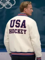 Ice-Hockey-Team-USA-2026-John-Wroblewski-White-Varsity-Jacket