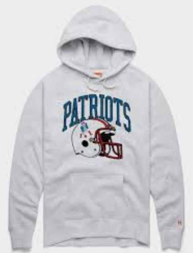 New England Patriots Helmet Retro Hoodie