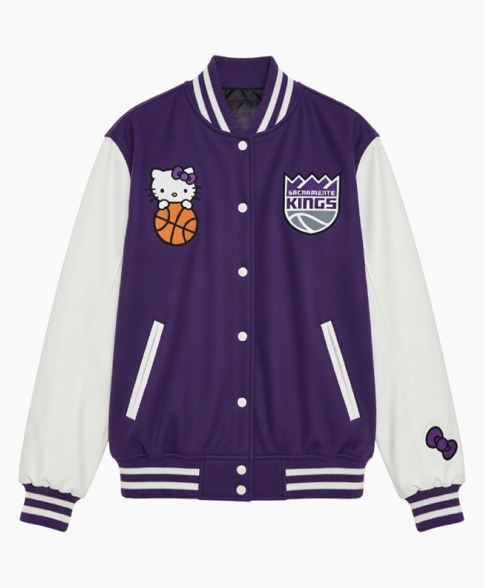 Shop-Disney-x-Hello-Kitty-Purple-And-White-Bomber-Varsity-Jacket