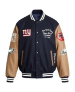 Sixty-Years-Of-Super-Bowl-2026-New-York-Giants-Super-Bowl-XLII-Champions-Blue-Varsity-Bomber-Jacket