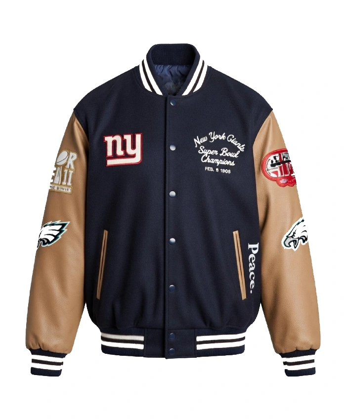 Sixty-Years-Of-Super-Bowl-2026-New-York-Giants-Super-Bowl-XLII-Champions-Blue-Varsity-Bomber-Jacket