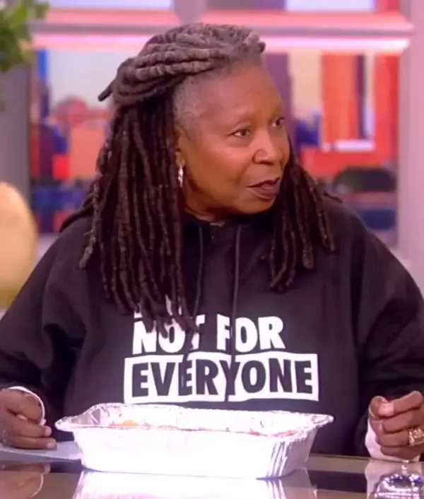 The View Whoopi Goldberg “I’m Not For Everyone” Hoodie—fan apparel with soft fabric, comfortable fit, and bold statement design perfect for everyday wear.