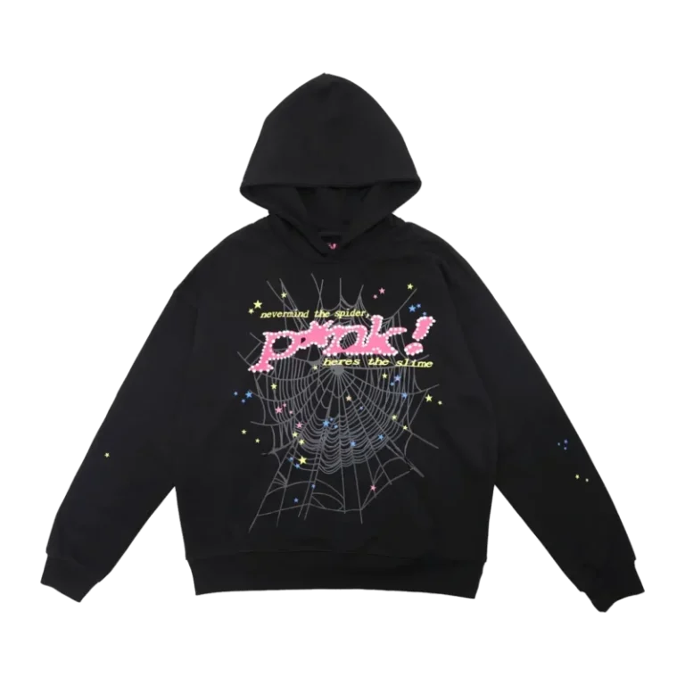 SP5DER PNK Black Hoodie – Streetwear Essential