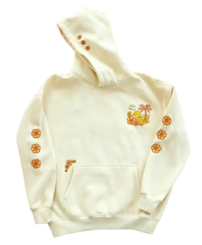 Buy-Sunset-Surf-Embroidered-Off-White-Pullover-Fleece-Hoodie