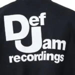 Def Jam Recording Wool Black Varsity Leather Jacket