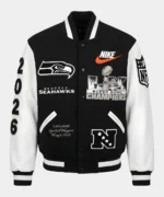 Mike-Macdonald-Seattle-Seahawks-Super-Bowl-LX-Jacket-Black-White