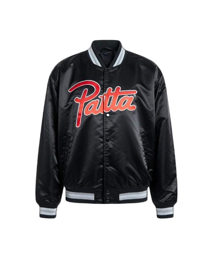 Patta-x-Nike-Hyper-Crimson-Anniversary-Edition-Black-And-Orange-Bomber-Jacket